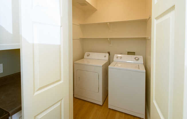In-Unit Washer and Dryer off Kitchen