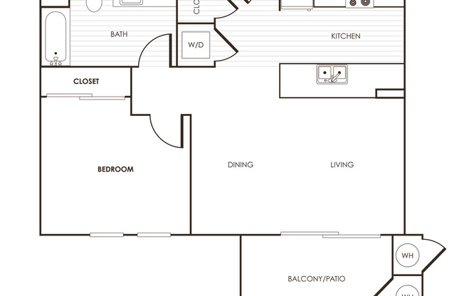 1 bed, 1 bath, 679 sqft, $2,320