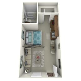Studio, 1 bath, 350 sqft, $1,011