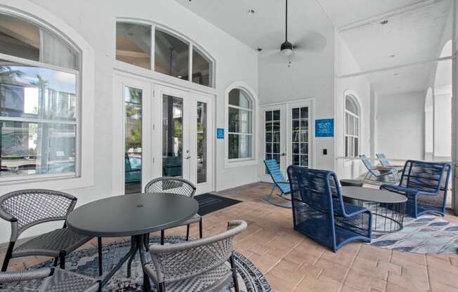 Outdoor patio at Verona at Boynton Beach Apartments in Boynton Beach, FL 33426