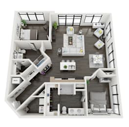 2 beds, 2 baths, 1,356 sqft, $2,498