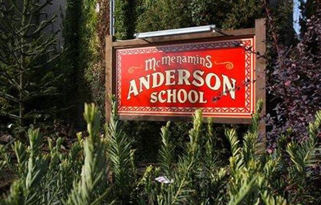 Anderson School Sign