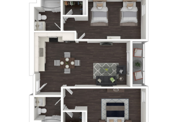 2 beds, 2 baths, 200 sqft, $1,225, Unit 324 - 324-A