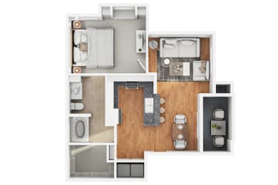 1 bed, 1 bath, 761 sqft, $1,679