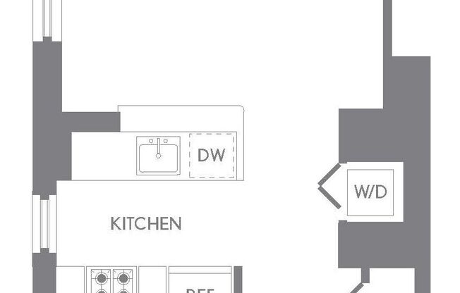 Studio, 1 bath, 497 sqft, $4,767, Unit 7C