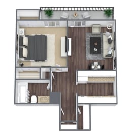 1 bed, 1 bath, 680 sqft, $1,474
