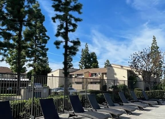 Poolside Lounge Chairs Area at ELEVATE, California, 92870