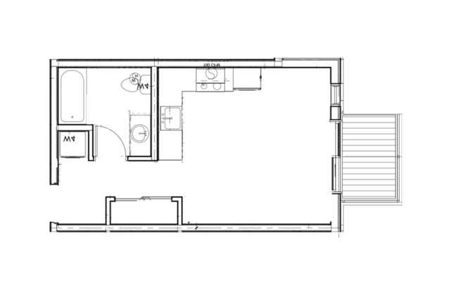 Studio, 1 bath, 329 sqft, $1,725, Unit 409