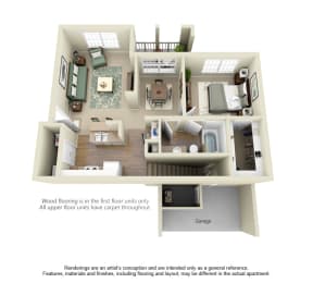 1 bed, 1 bath, 815 sqft, $1,375