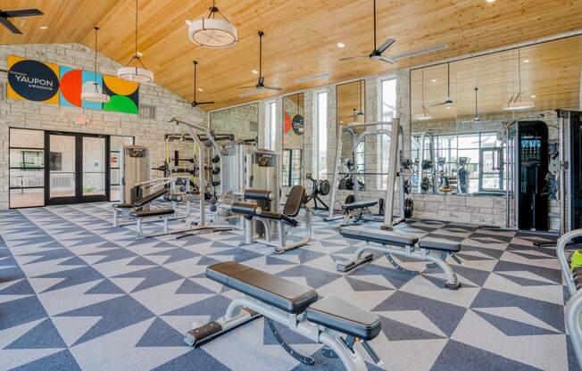 Modern Fitness Center at Yaupon by Windsor, Texas