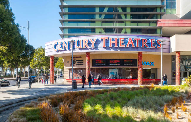 a building with a sign that reads ``century theaters'