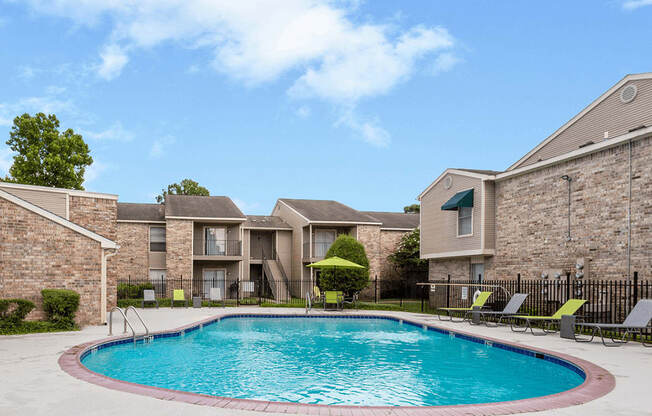 outdoor pool at apartments