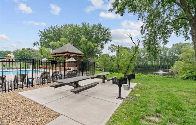 Grill and Picnic Area at Willow Pond, Burnsville, 55337