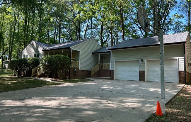 3 Bedroom | 2 Bathroom Apex Home with Large Wooded Yard