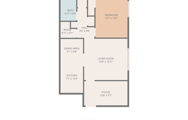 1 bed, 1 bath, 650 sqft, $1,099