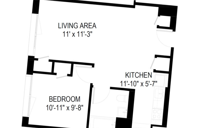 1 bed, 1 bath, $3,350, Unit 215