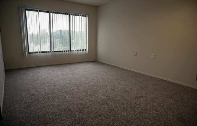 Living Room with window, at Highland Towers in Southfield