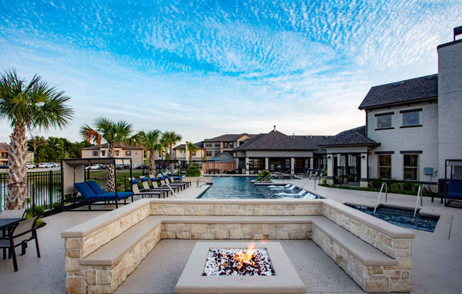 Pool and Fire Pit at Legacy at 2020