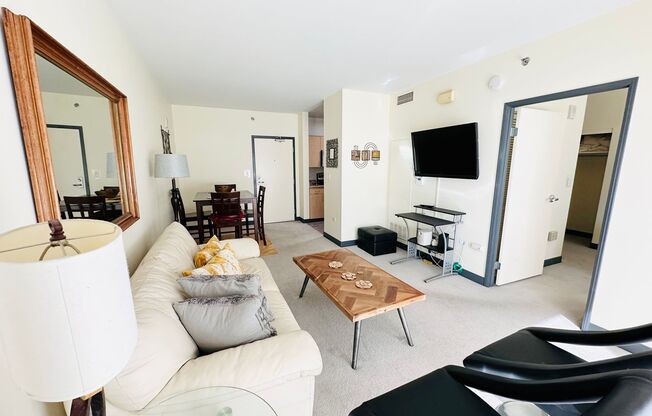 Furnished 1 bedroom, 1 bath in Acqua Vista in Little Italy Downtown