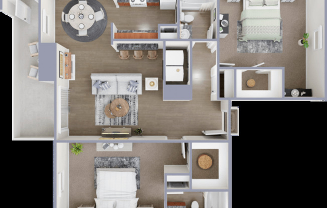 2 beds, 2 baths, 980 sqft, $1,639