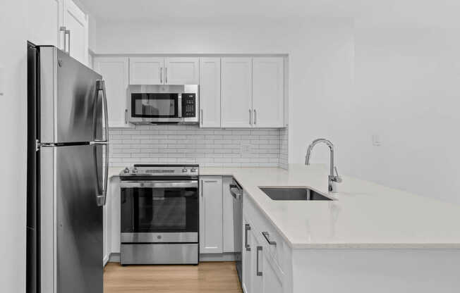 Kitchen with Stainless Steel Appliances