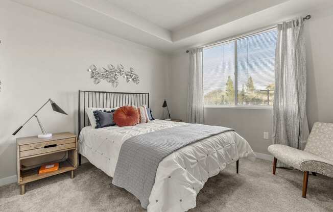 Bedroom at V on Broadway Apartments in Tempe AZ November 2020 (3)