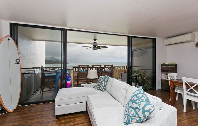 Three Bedroom Penthouse Townhome with beautiful view of Kaneohe Bay