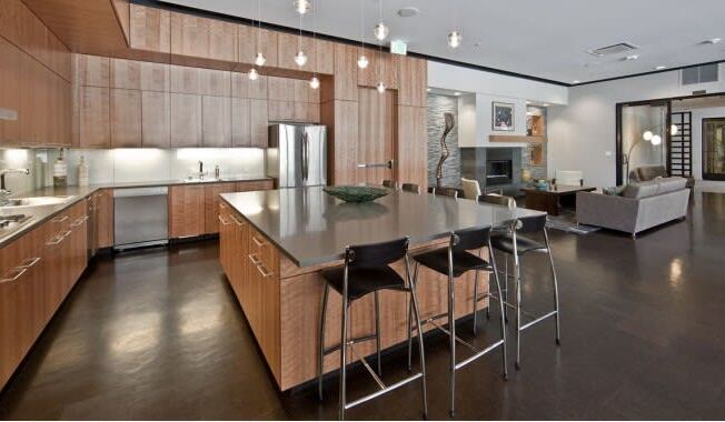 Kitchen area in clubhouse