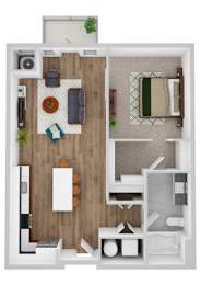 1 bed, 1 bath, 765 sqft, $2,660