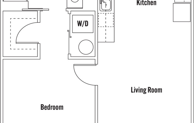 1 bed, 1 bath, 622 sqft, $2,540, Unit G14104
