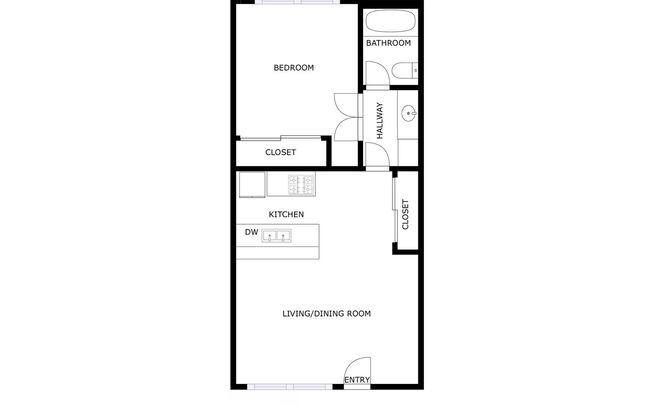 1 bed, 1 bath, 532 sqft, $1,925, Unit 074#219