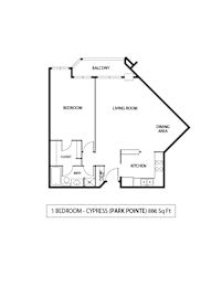 1 bed, 1 bath, 886 sqft, $1,635