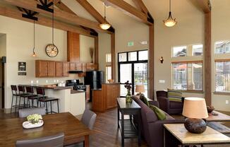 Clubhouse kitchen at COPPER GATE, Auburn, 98002