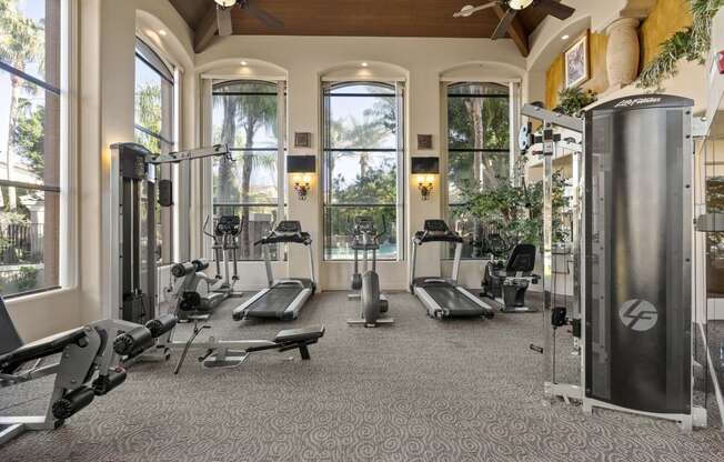Community fitness center at La Borgata Apartments in Surprise AZ