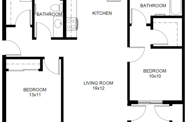 2 beds, 2 baths, 1,014 sqft, $1,770, Unit K307