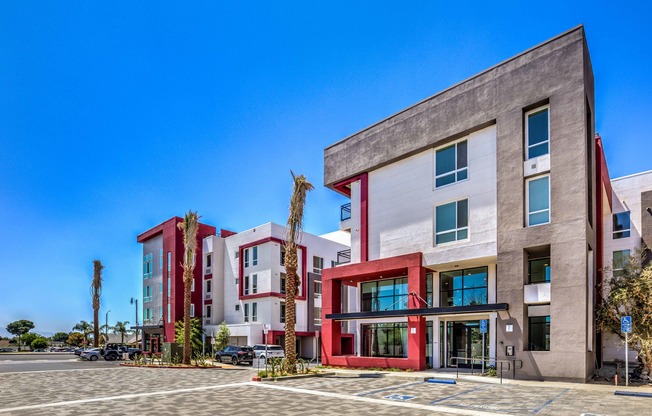 exterior of arte apartments