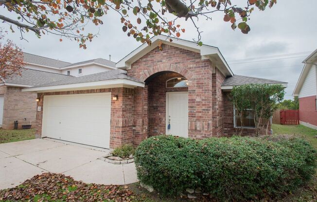 Well Maintained Single Story Leander Home - Move In Ready