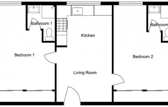 2 beds, 2 baths, 750 sqft, $2,295, Unit 352