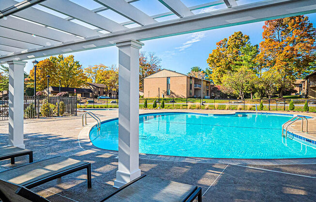 Relaxing Pool Area With Sundeck at The Lakes, Allentown, PA