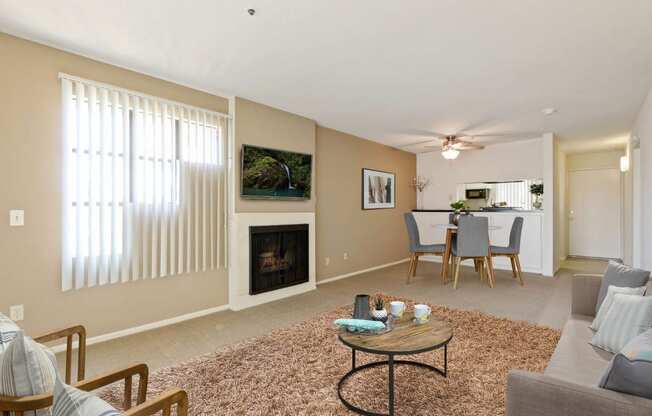 Living Room at Bixby Knolls, California