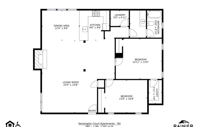 2 beds, 1 bath, 1,292 sqft, $2,049, Unit ELP2202-251A