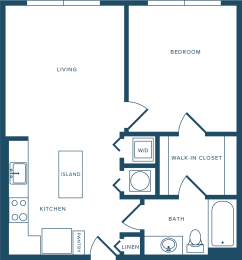 1 bed, 1 bath, 692 sqft, $2,343