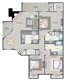 3 beds, 2 baths, 1,260 sqft, $1,922