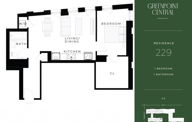 1 bed, 1 bath, $4,604, Unit 229