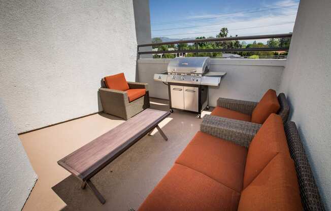 Balcony at Toluca Lofts, California