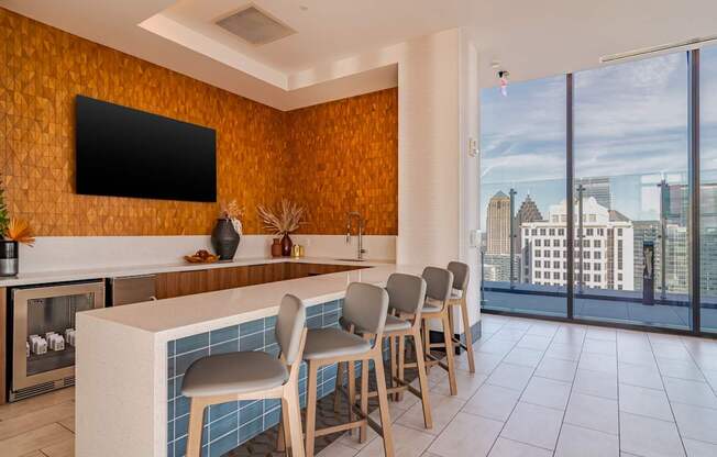 Pool Lounge Area at 903 Peachtree Apartments in Atlanta, GA 30309