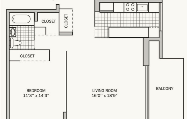 1 bed, 1 bath, 850 sqft, $1,229