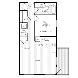 1 bed, 1 bath, 800 sqft, $1,430