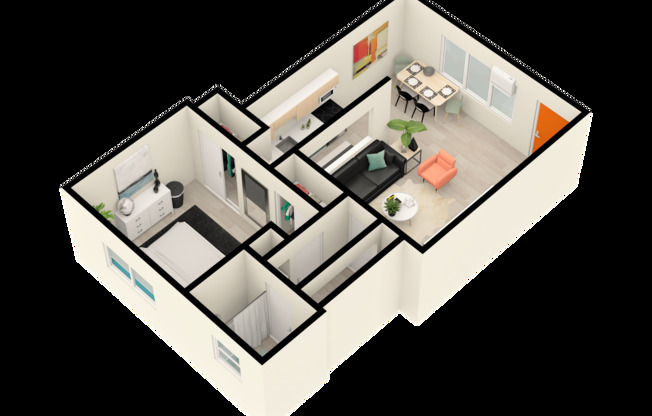 1 bed, 1 bath, 635 sqft, $1,285, Unit 302