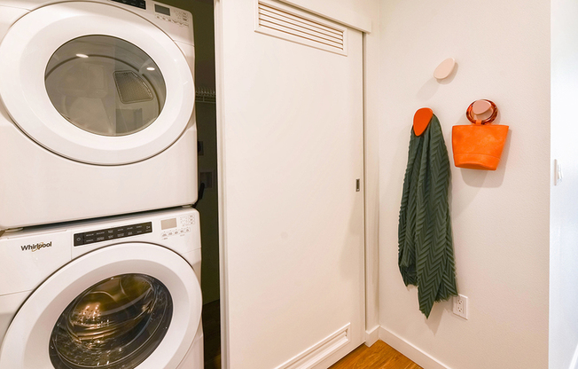 All apartment homes feature front loading full size washer and dryers